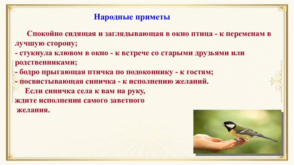 12 ноября – Синичкин день