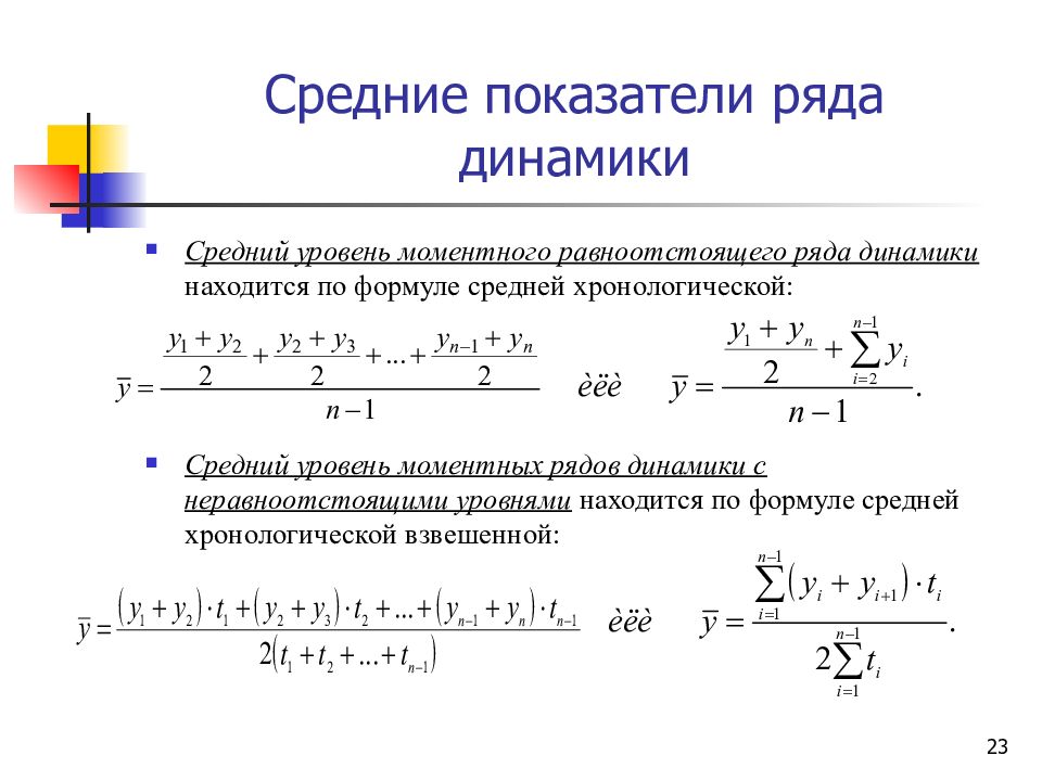 Ряды динамики их виды и особенности графическое изображение