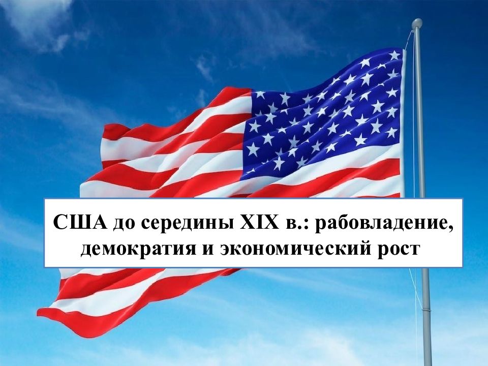 Презентация по истории 9 класс сша до середины 19 в рабовладение демократия и экономический рост