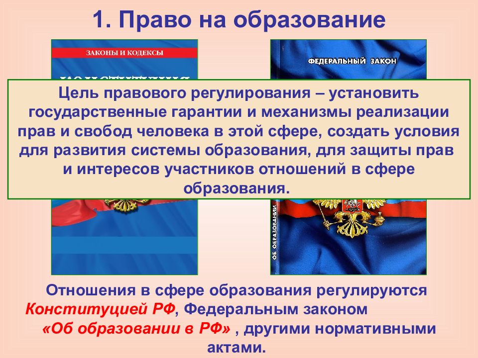 Устанавливается государственная. Право на образование правовое регулирование. Право в сфере образования. Цель правового регулирования образования. Цель правового регулирования в сфере образования.