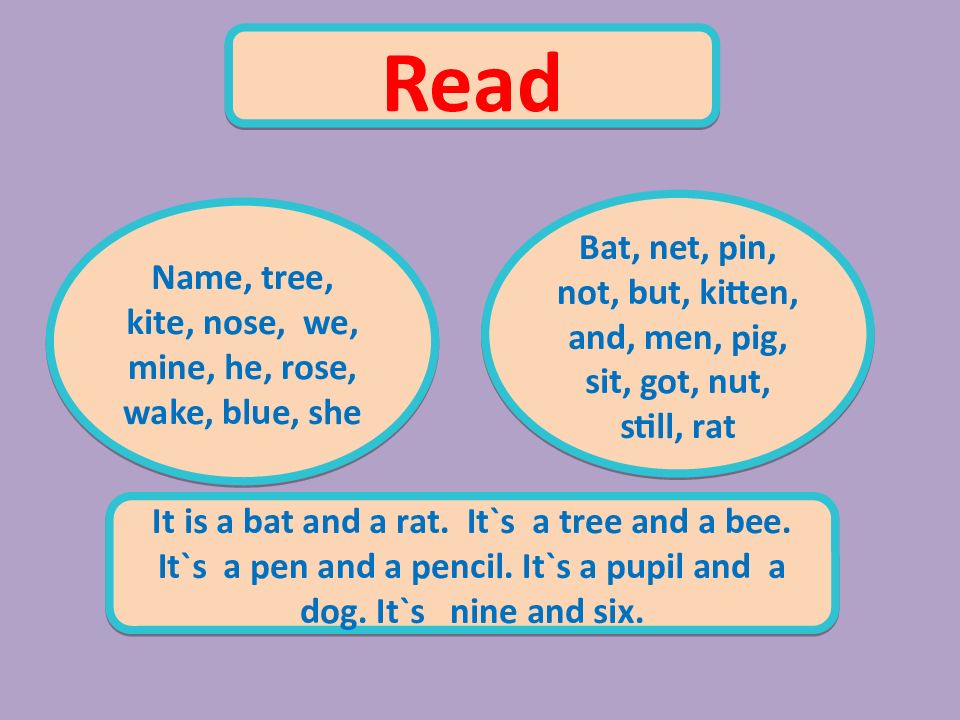 Read the rules. Tree правила чтения. Open and closed syllables reading Rules. B name. Парные слова например bat - rat.