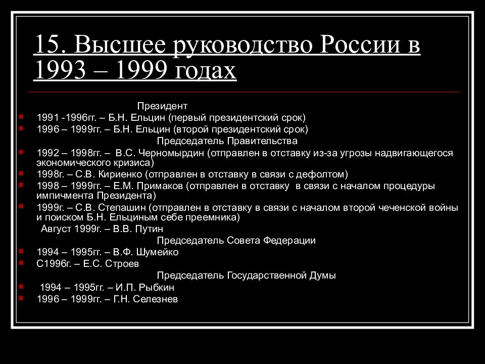 Политическое развитие российской федерации в 1990 е годы презентация