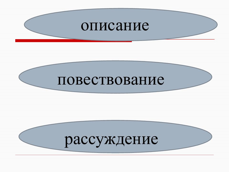 3 предложения описания повествования рассуждения