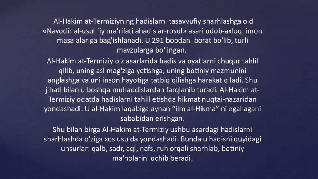 Hadisshunoslik va mashhur muhaddislar Hadisshunoslik va mashhur muhaddislar