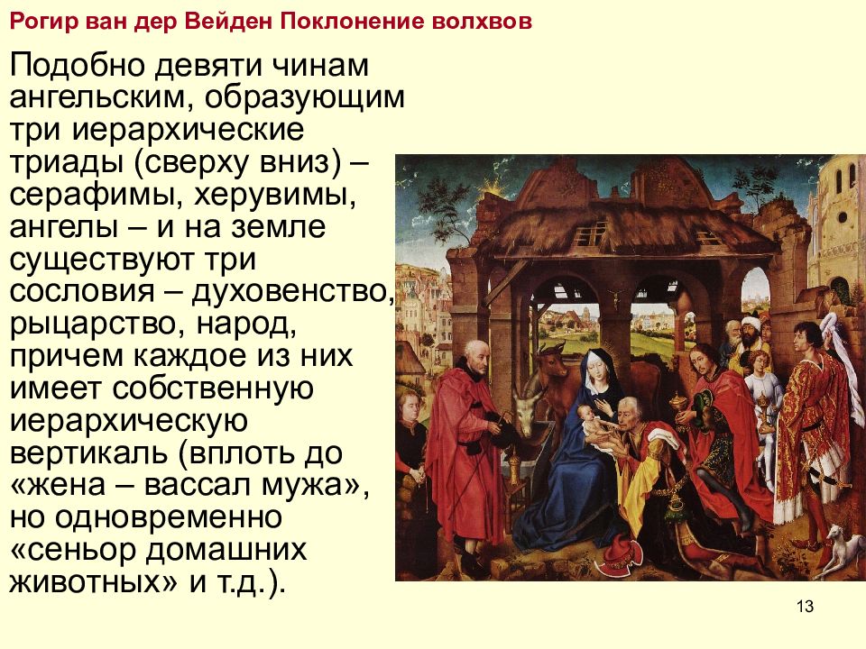 Поклонение волхвов рогир. Поклонение волхвов Рогир Ван дер Вейдена.