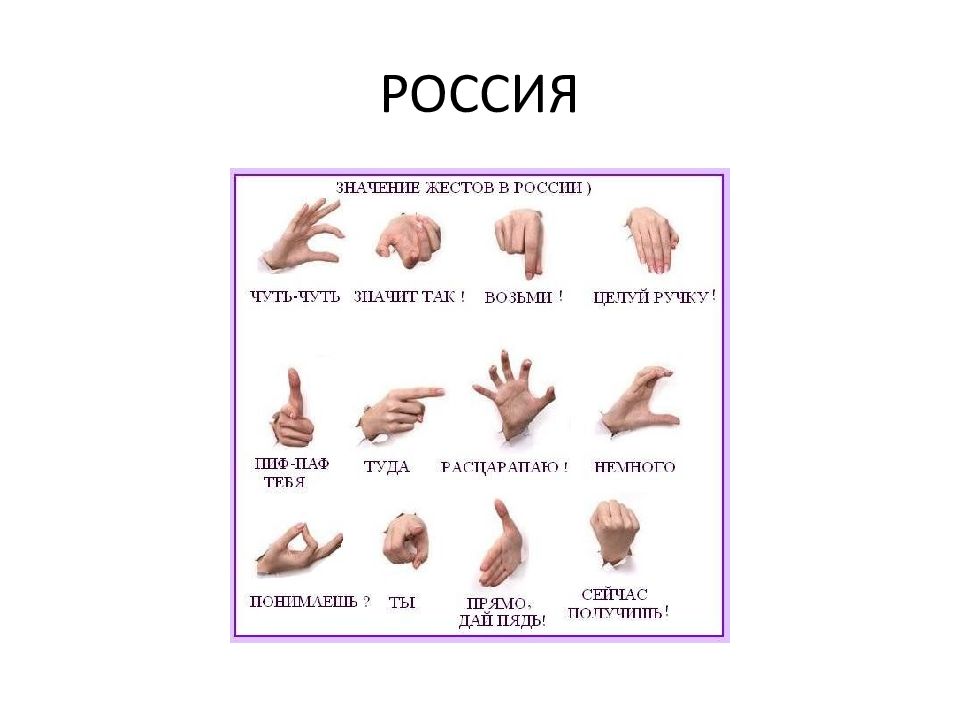 Язык жестов презентация