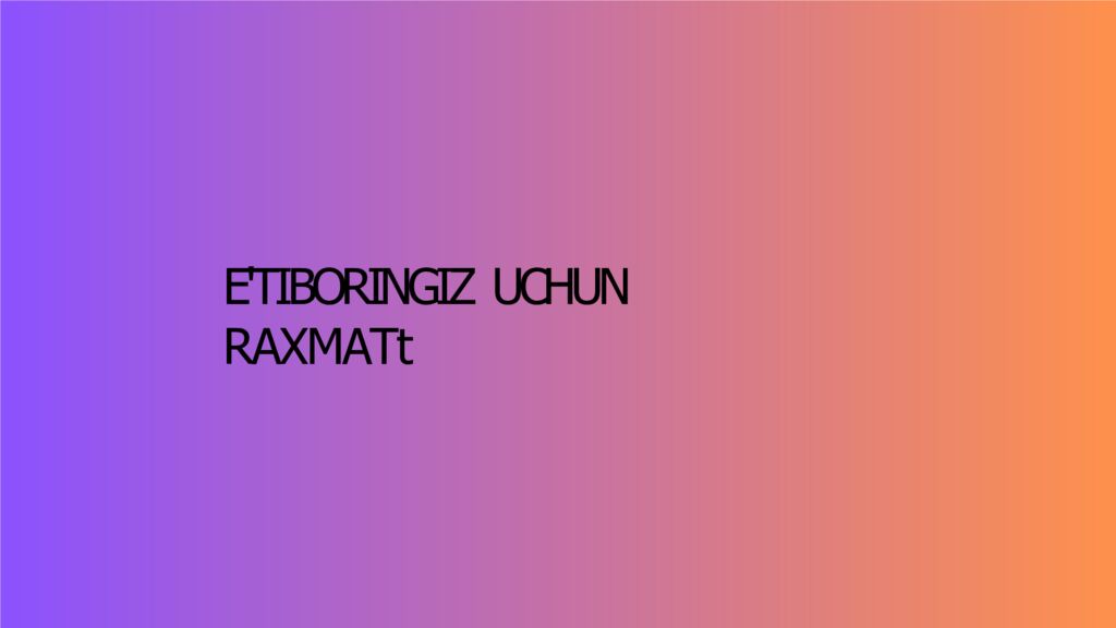 E'TIBORINGIZ UCHUN RAXMATt