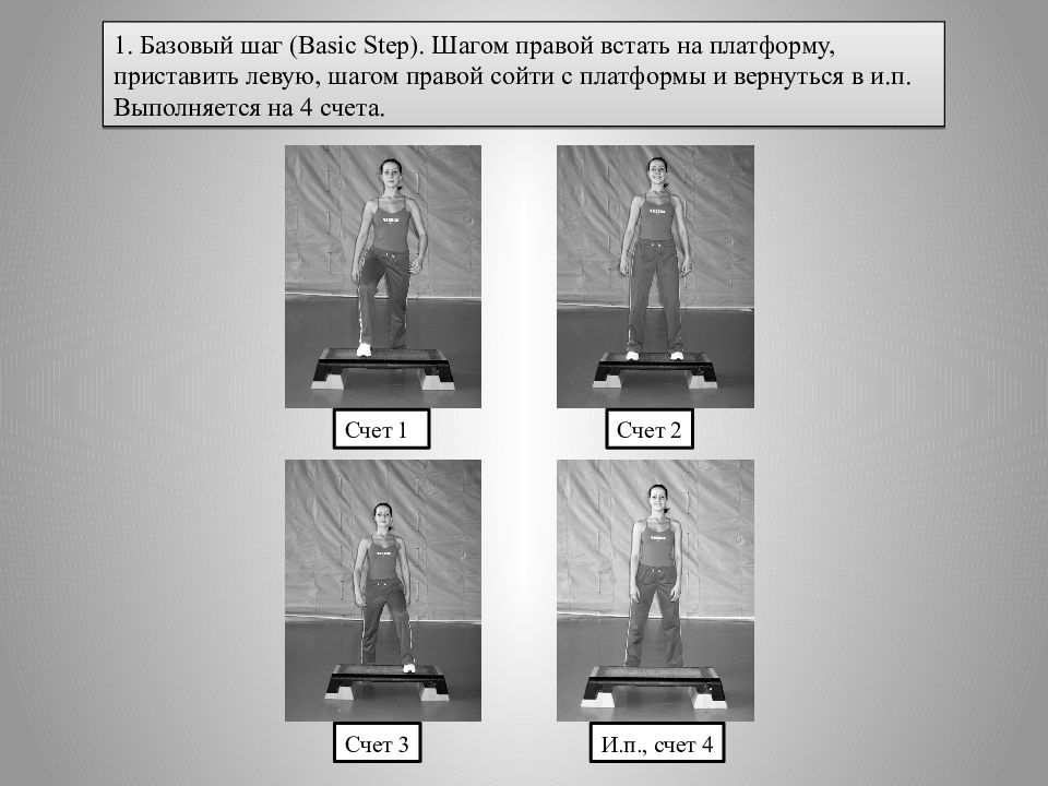 Степ аэробика упражнения с картинками и описанием