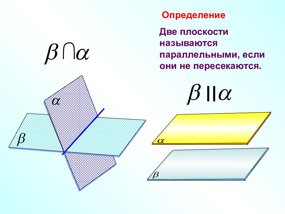 Параллельность плоскостей презентация