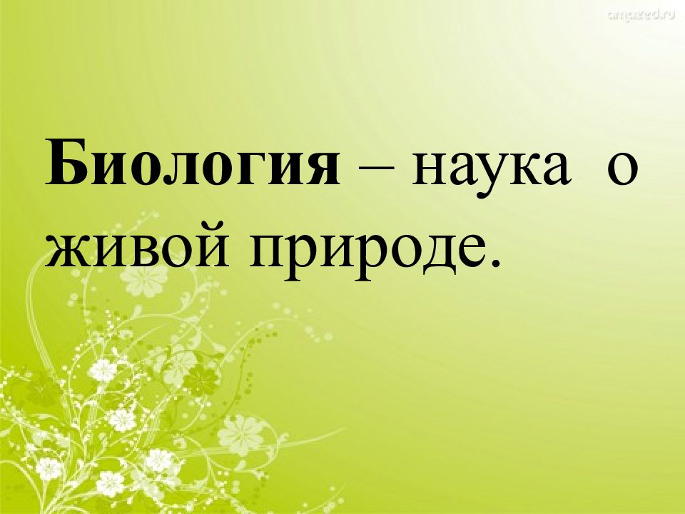 Презентация биология 5 класс биология наука о живой природе 5 класс