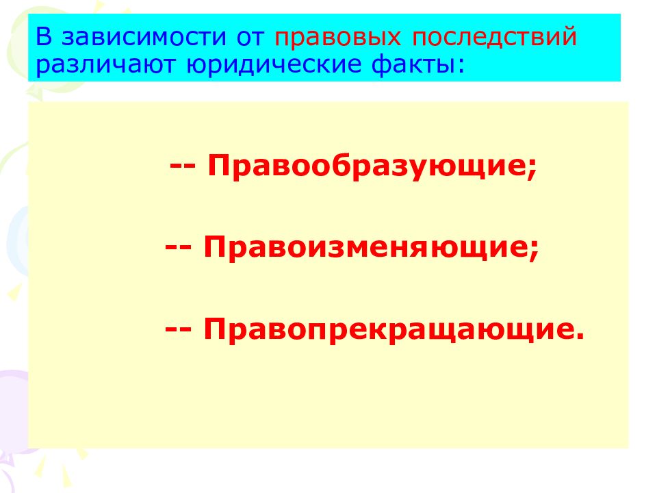 Юридическая зависимость. В зависимости от последствий различают юридические факты:. В зависимости от правовых последствий. Правовые последствия в административном праве. Правовая зависимость.