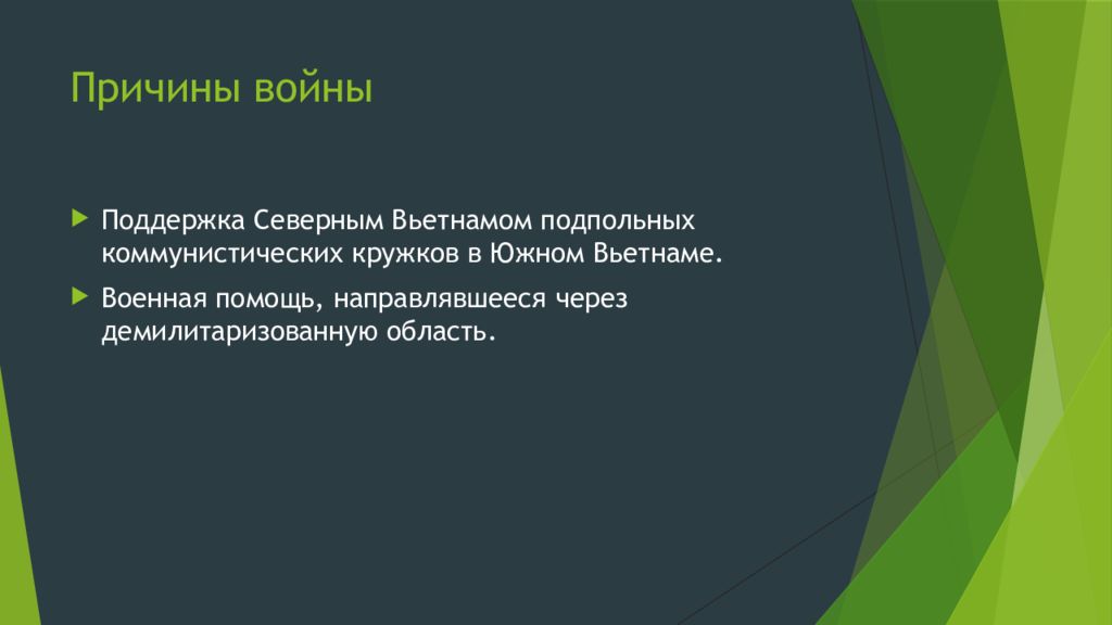 Презентация на тему война во вьетнаме