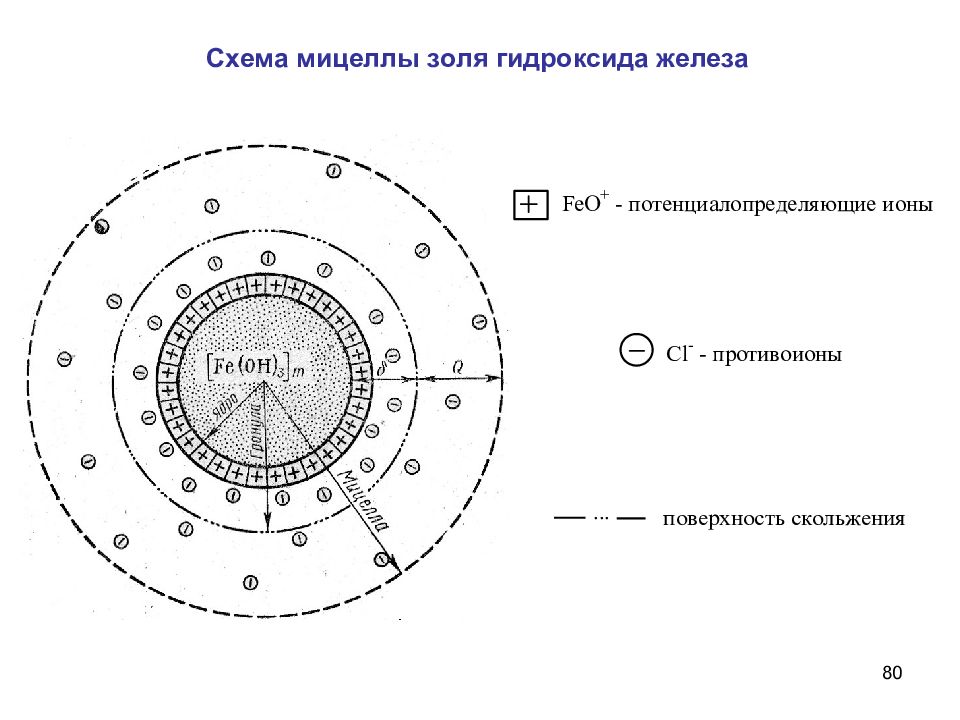 Схема коллоидной мицеллы