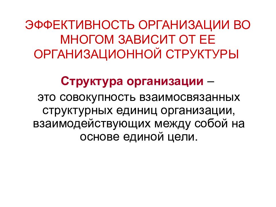 Организация ед. Эффективность организационной структуры. Эффективность организации. Организационная единица предприятия это. Реагирующая организационная презентация.