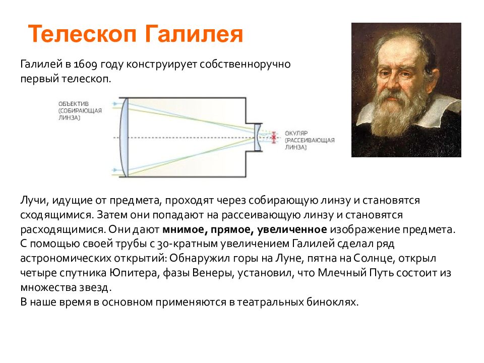 Схема трубы галилея