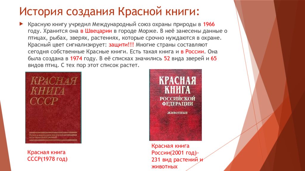 Создать красный. История возникновения международной красной книги. Создание красной книги России. Международная красная книга создана. История создания красной книги России.