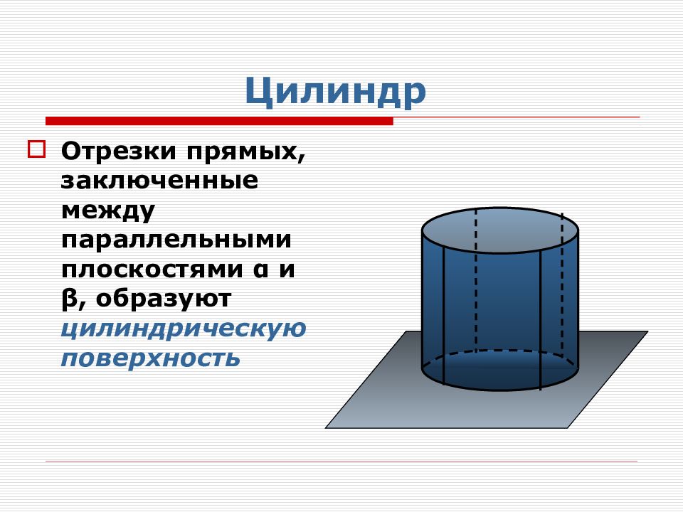 Презентация на тему цилиндр