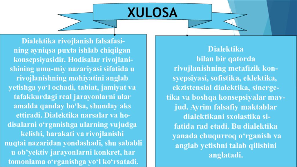Mavzu : RIVOJLANISH FALSAFASI reja 1. Rivojlanish, tarakkiyotning