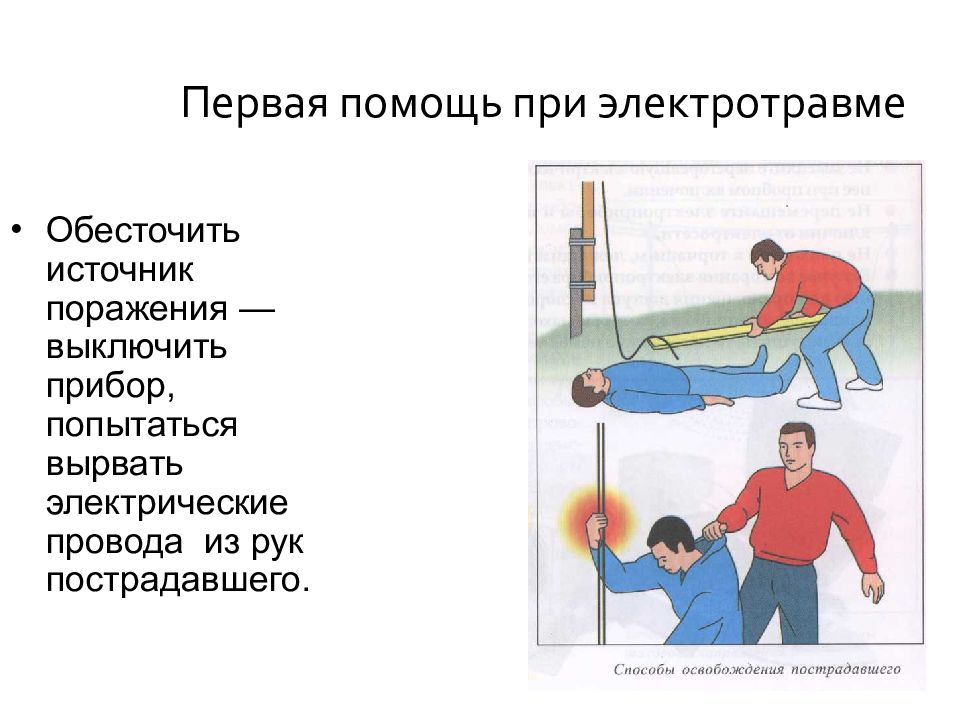 При поражении электрическим током в первую очередь. Поражения при электротравме. Оказание первой помощи пострадавшему при электротравме. Алгоритм первой помощи пострадавшему при электротравме. Первый этап оказания помощи при электротравме.