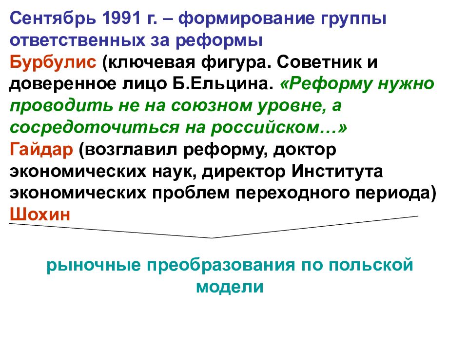 Основное содержание 4. Экономические реформы новой России. Социально экономические преобразования в 30 е годы. Сообщение социально - экономические реформы в России. 3. Группа «экономические преобразования».