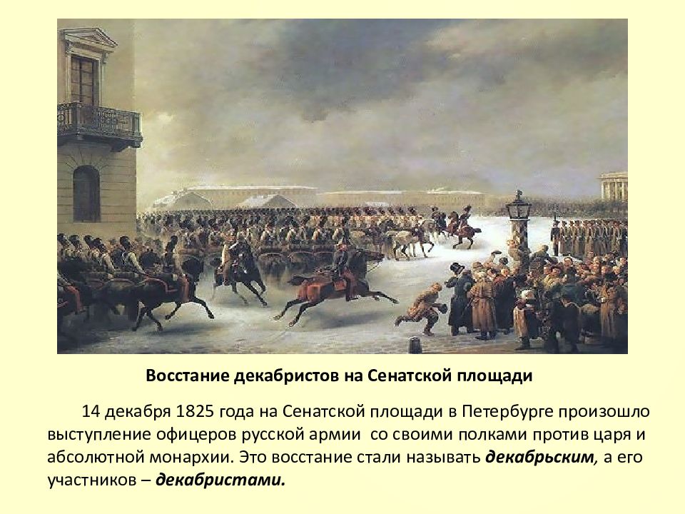 Ход декабрьского восстания. 14 Декабря 1825 года в Петербурге произошло восстание.. Восстание на Сенатской площади 14 декабря 1825 года. Декабристов 14 декабря 1825 года. Сенатская площадь 14 декабря 1825 года.