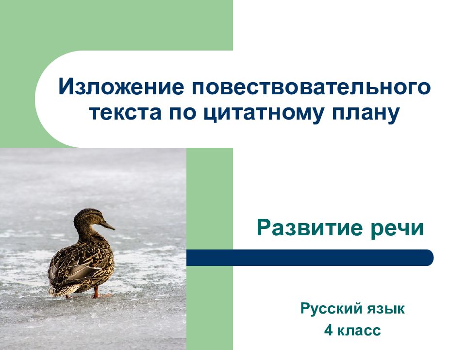 Изложение повествовательного текста по цитатному плану 4 класс