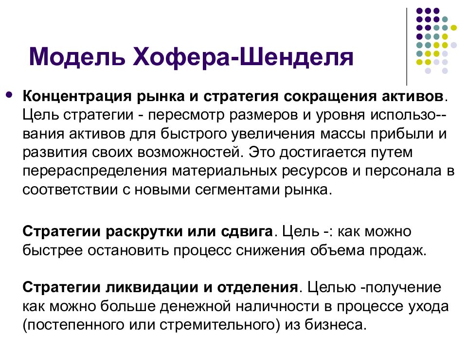 Актив цель. Модель Хофера-Шенделя. Матрица Hofer Schendel презентация. Рыночная стратегия концентрации. Стратегический менеджмент модель Хофера.