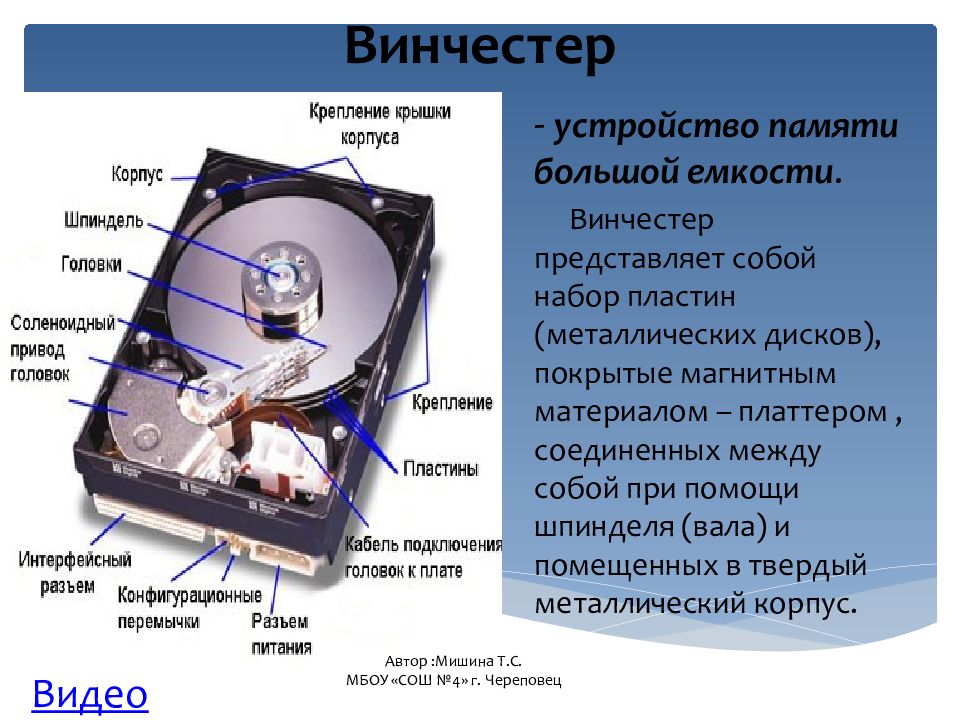 Жесткий устройство. Конструкция жесткого диска. Устройство винчестера. Винчестер состоит из. Винчестер компьютер конструкция.