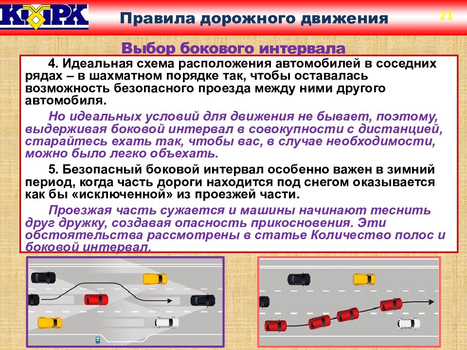 Зависит ли выбор бокового интервала