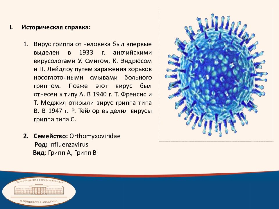 Вирусы гриппа микробиология презентация