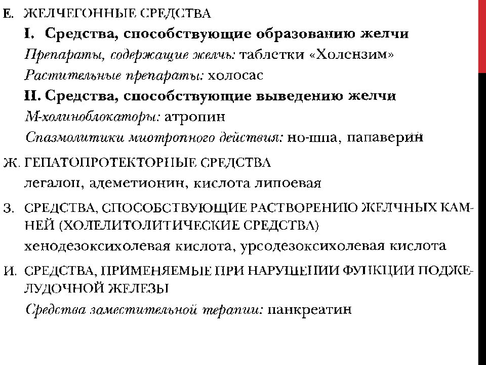 Средства влияющие на функции органов пищеварения фармакология презентация