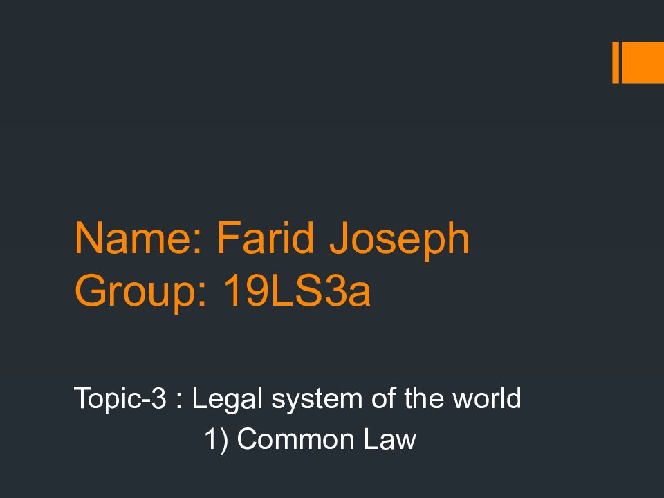 Name: Farid Joseph Group: 19LS3a