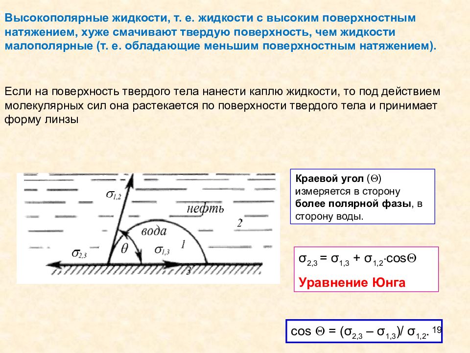 Поверхностное натяжение смачивание. Поверхностное натяжение на границе раздела ГАЗ жидкость. Межфазное натяжение нефть вода. Поверхностное натяжение на границе вода нефть. Поверхностное натяжение растворов.