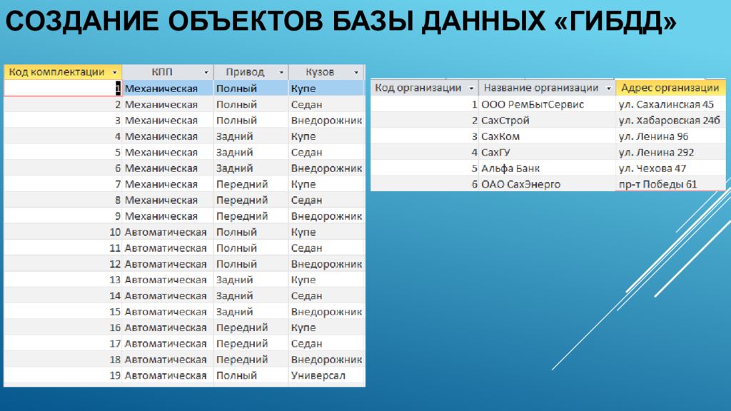 База гаи. База данных ГИБДД. База данных Госавтоинспекции. База данных ДПС. Базы данных ГАИ.