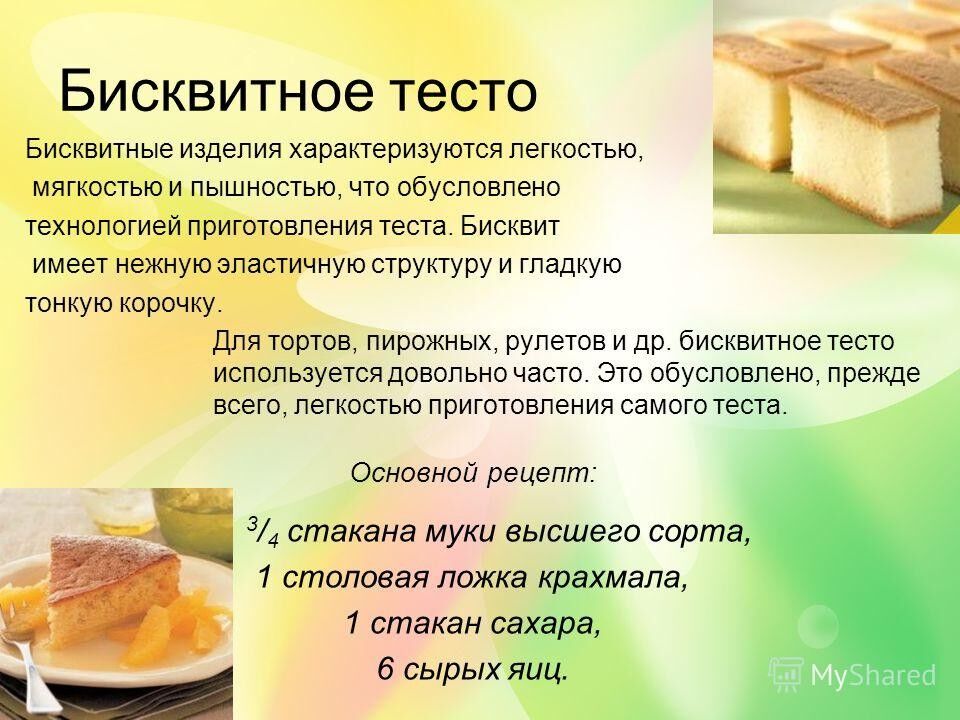 Виды теста и выпечки Приготовление и оформление блюд из дрожжевого теста
