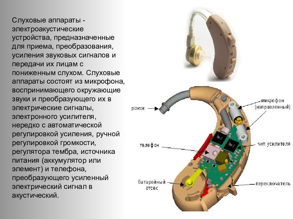 Слуховой аппарат презентация