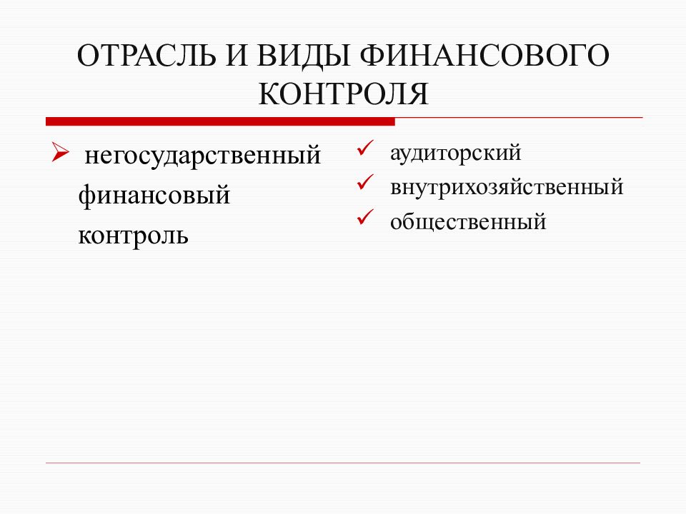 1 финансовый контроль. Отрасли и виды финансового контроля. Внутрихозяйственный аудиторский контроль. Негосударственный финансовый контроль презентация. Отраслевой контроль.