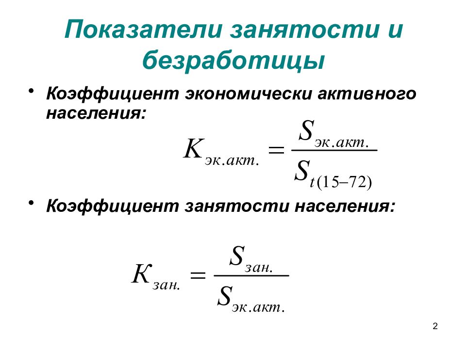 Показатели безработицы. Коэффициент экономически активного населения. Коэффициент безработицы. Коэффициент экономической активности населения. Уровень экономической активности населения формула.