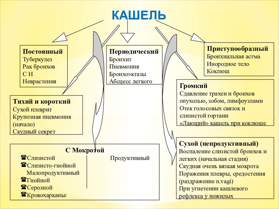 Схема лечения сухого кашля у взрослого