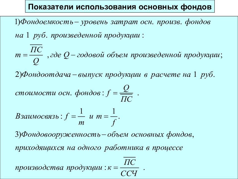 Показатели фондов. Основные производственные фонды формула. Показатели использования основных фондов. Показатели использования основных фондов формулы коэффициента. Основные фонды формула расчета.