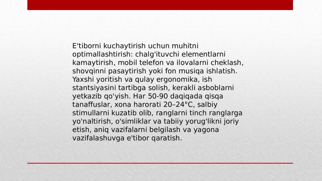Muhandislik psixologiyasi fanidan Mavzu: Axborotni qabul qilishda eʼtiborning