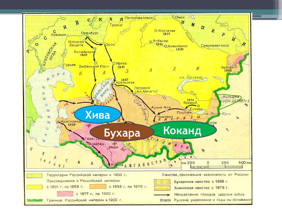 Бухарское ханство карта