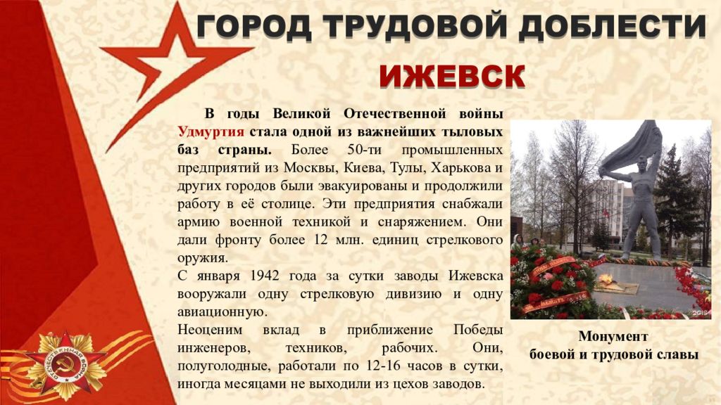 Город трудовой доблести за какие заслуги