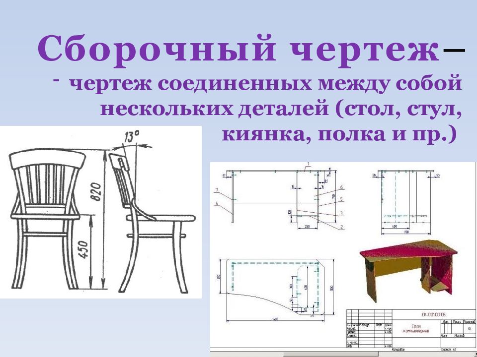 Основы графической грамоты сборочные чертежи