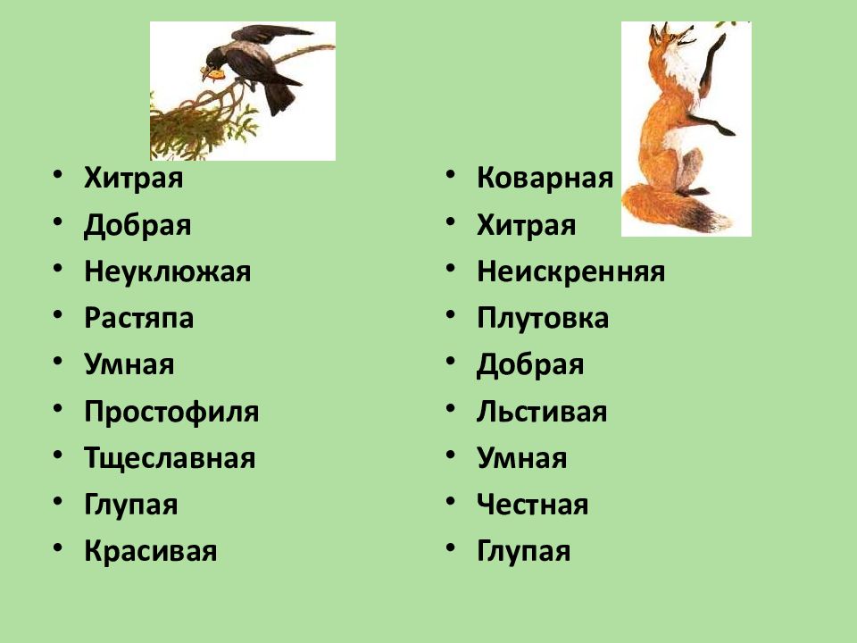 3 класс литературное чтение ворона и лисица. Урок литературы 3 класс басни. Плутовка синоним. Ворона и лисица партитура. Черты характера человека ворона и лисица.