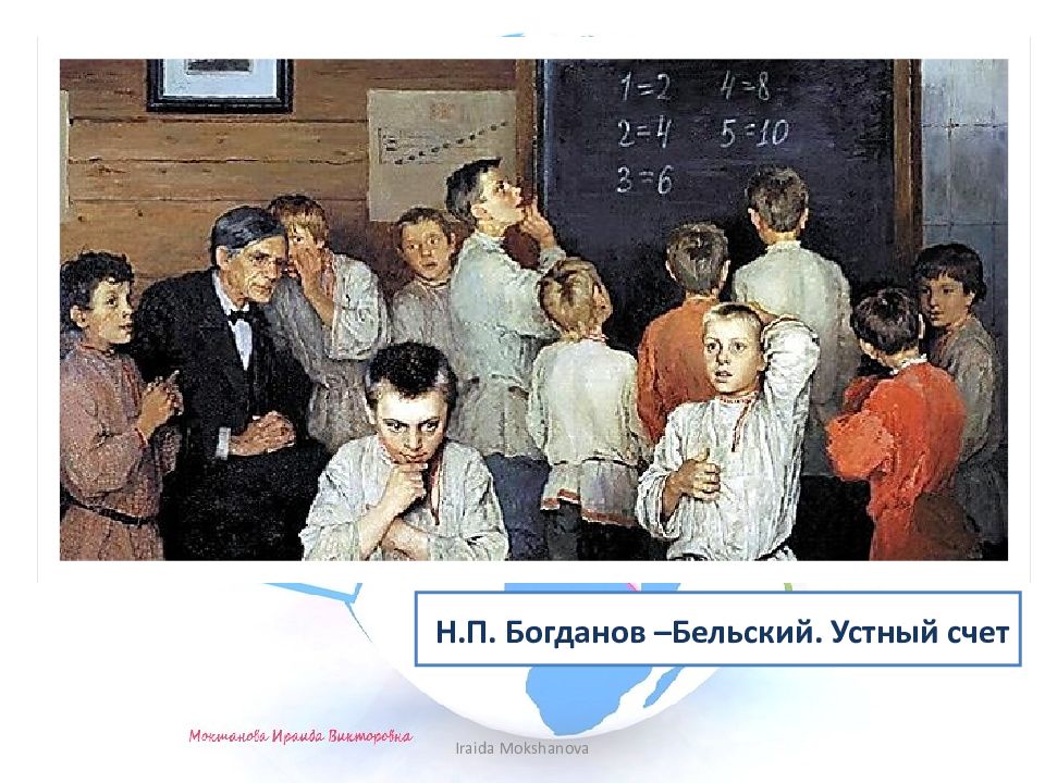 ГРАМОТНЫМ БЫТЬ МОДНО! Н.П. Богданов – Бельский. Устный счет