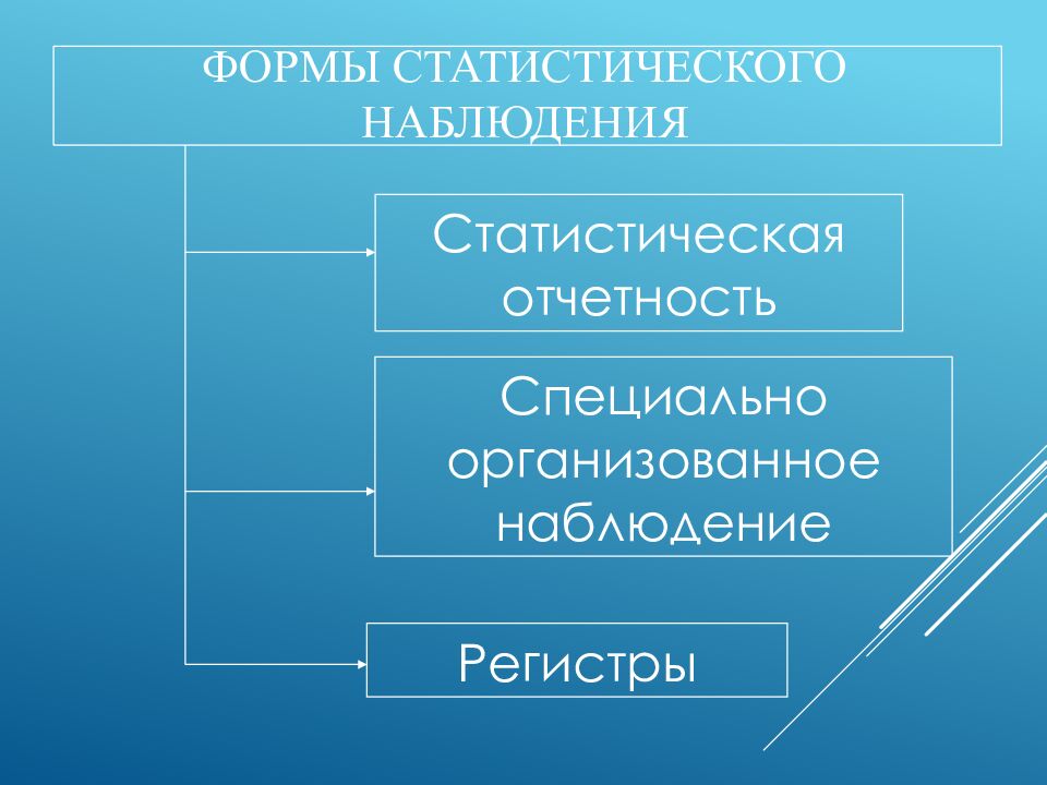 Формы статистического наблюдения