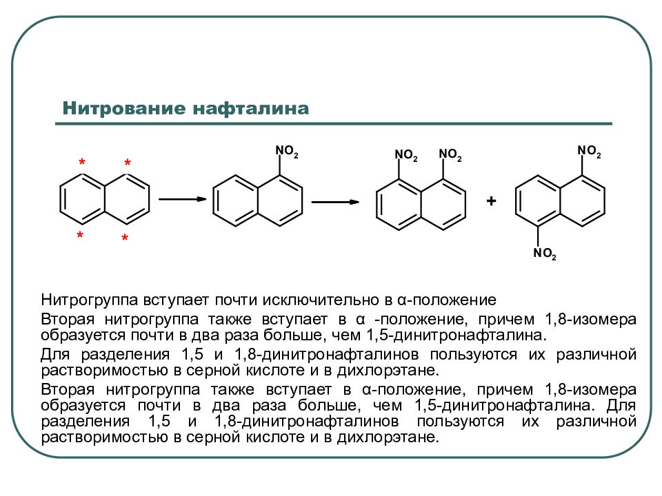 Нитрирование. Нитрование нафталина механизм. Нитрование нафталина механизм реакции. Нитрование 1-нитронафталина. Нитрование нафталина реакция.