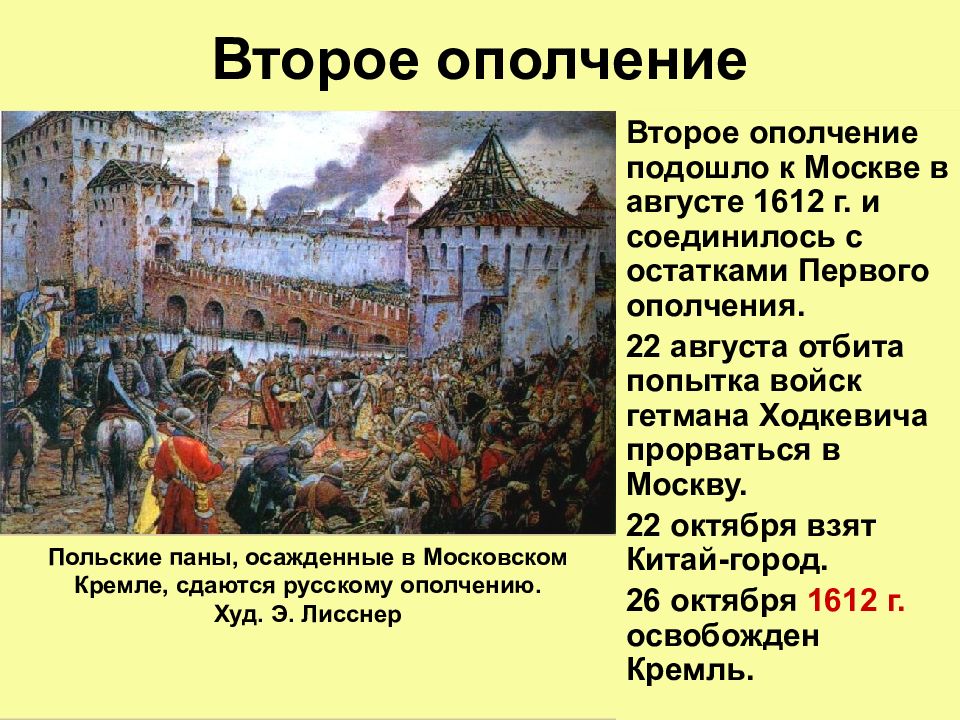 Поляки в москве в 1612 году. Ополчение 1612. Второе ополчение смута. Второе ополчение 1612 года. Второе ополчение 22 октября 1612.