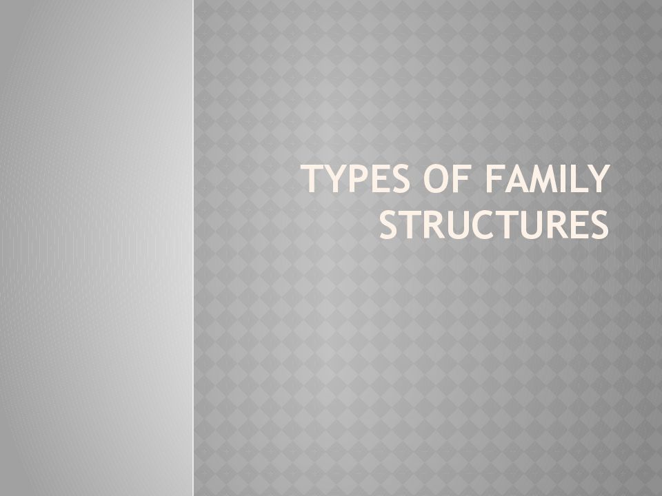 Types of Family Structures